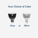 6W LED Bulb (Gray or Silver)